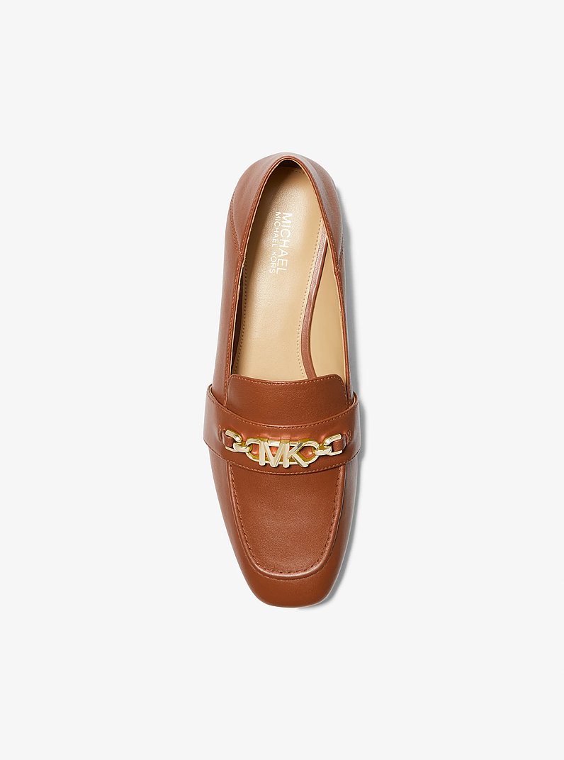 Tiffanie Leather Loafer in LUGGAGE | Michael Kors