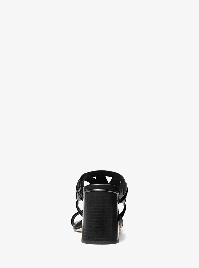 Alma Leather Sandal in BLACK | Michael Kors