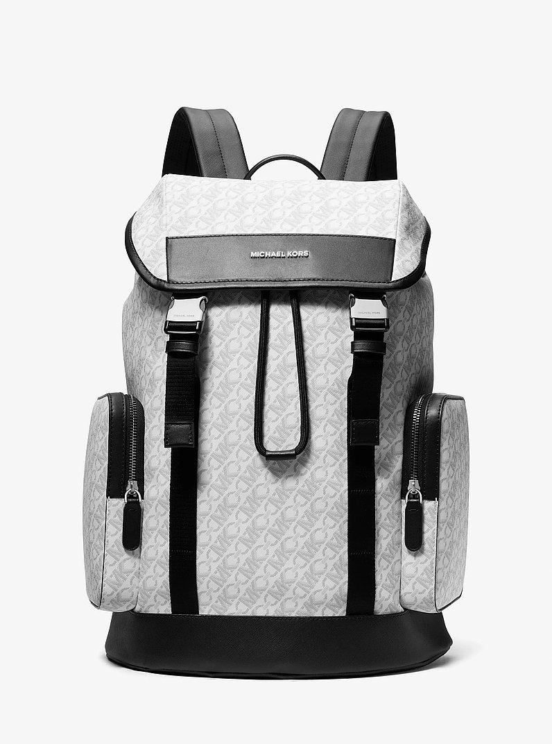 Hudson Empire Monogram Backpack in OPTIC WHITE | Michael Kors