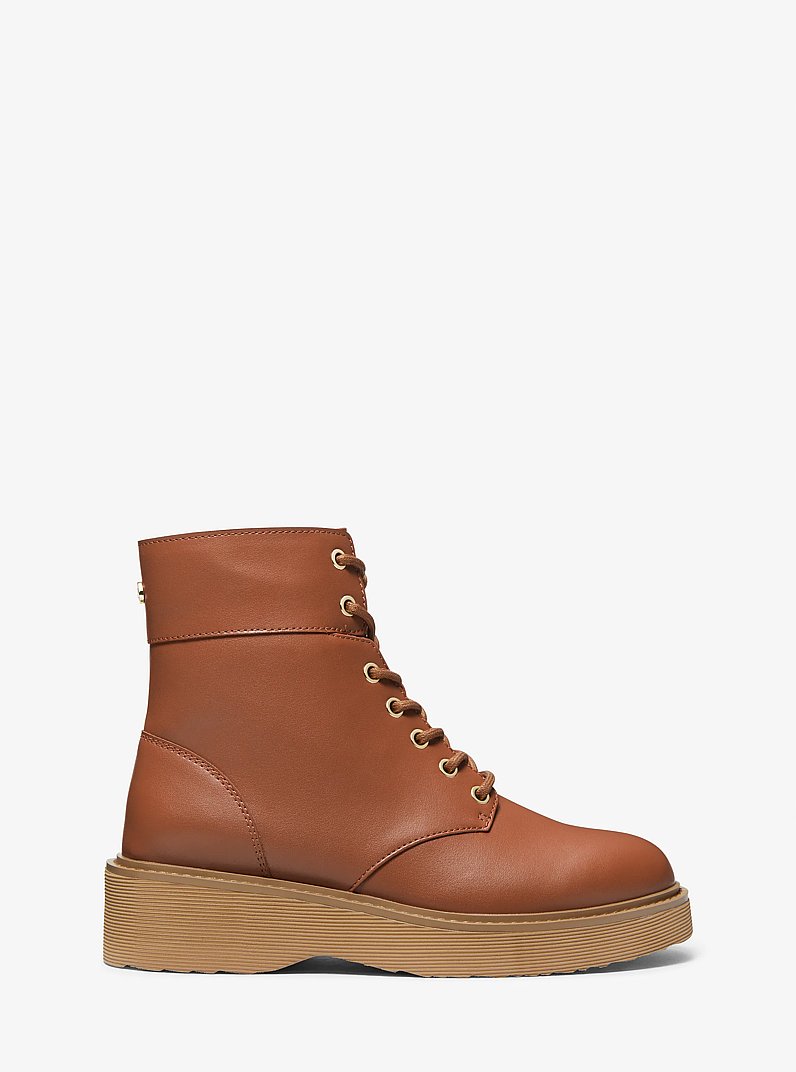Aniya Combat Boot in LUGGAGE | Michael Kors