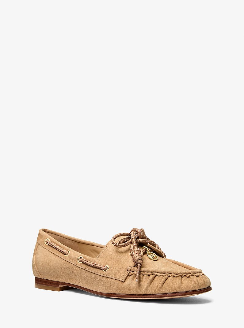 Demi Microsuede Mocassin in CAMEL | Michael Kors
