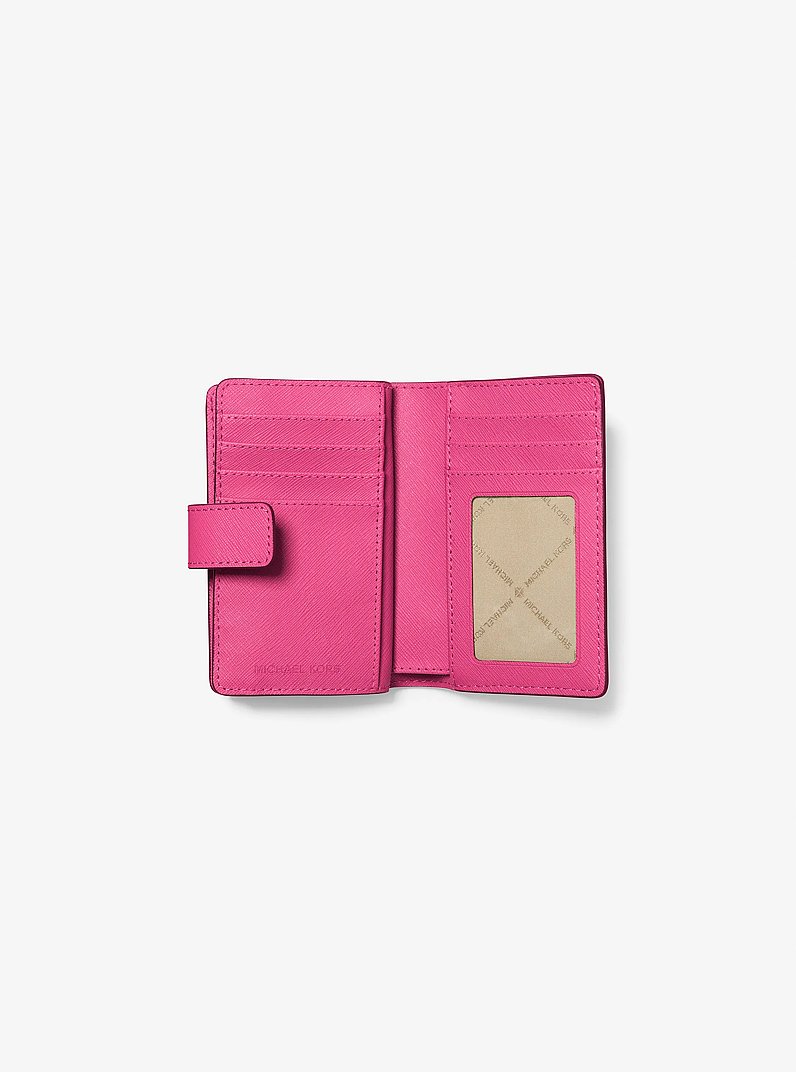 Medium Saffiano Leather Wallet in DRAGONFRUIT | Michael Kors