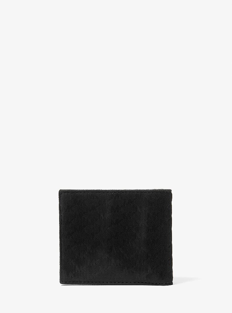 Portefeuille Cooper en microsu&egrave;de de polyester &agrave; logo grav&eacute; en creux in NOIR | Michael Kors