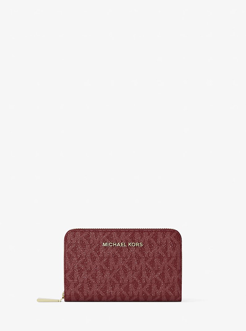 Small Logo Wallet in DEEP RED | Michael Kors