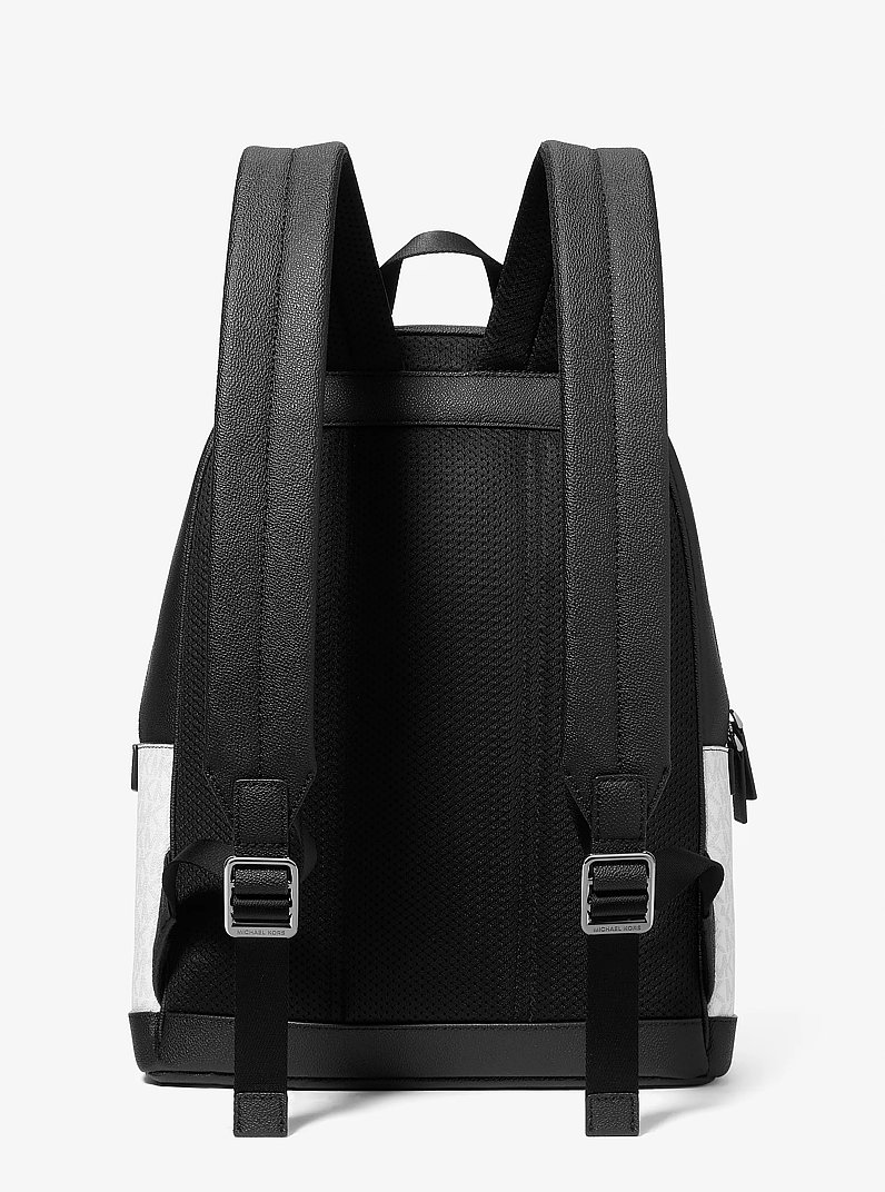 Sac &agrave; dos Cooper &agrave; logo Signature in BLANC &Eacute;CLATANT | Michael Kors