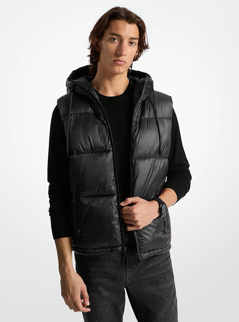 Law Nylon Vest in BLACK | Michael Kors