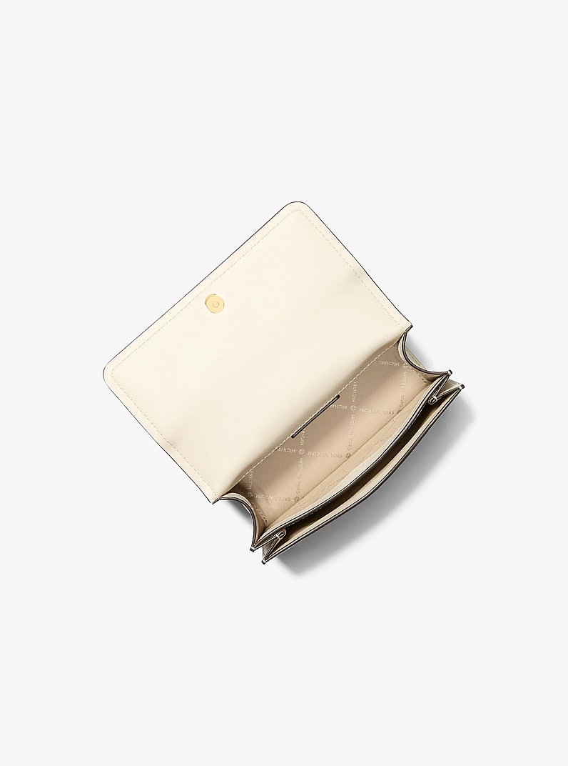 Schultertasche Abbott Small mit Signature-Logomuster in HL CREMEW MULTI | Michael Kors