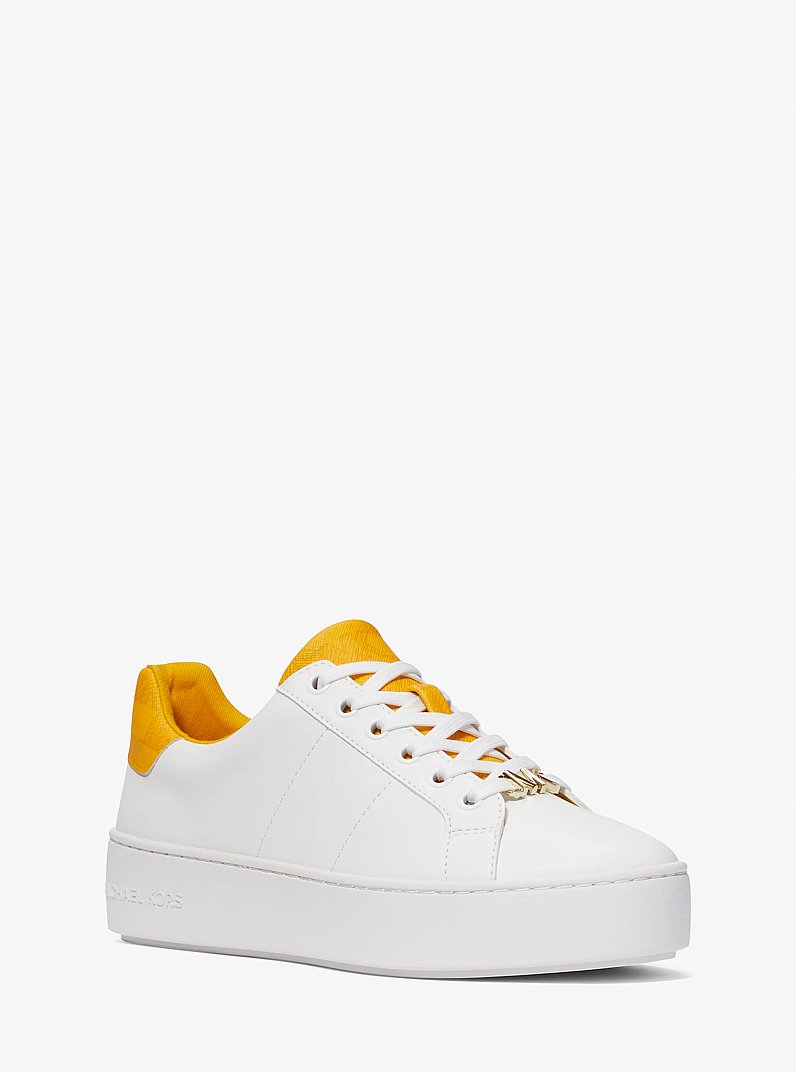 Poppy Logo Trim Sneaker in JASMINE YLLW | Michael Kors