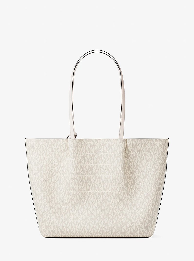 Bolso tote Carson grande con nuestro logotipo exclusivo in CREMA CLARO MULTICOLOR | Michael Kors