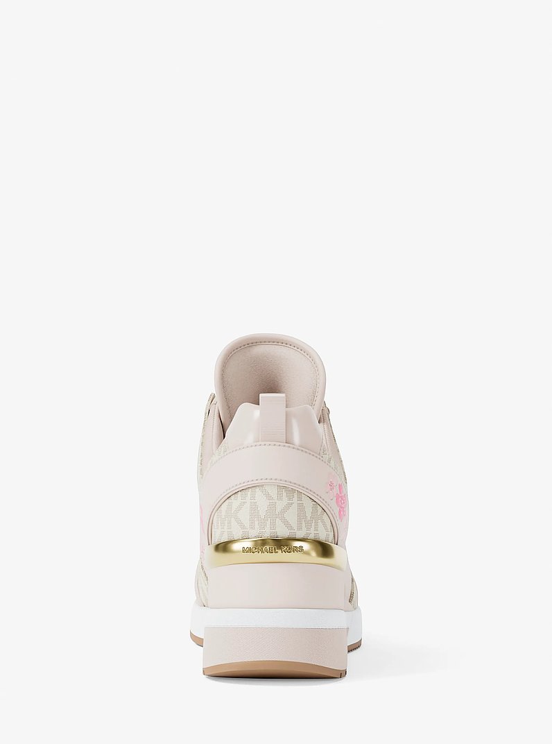 Georgie Signature Logo Trainer in LT CRM MULTI | Michael Kors