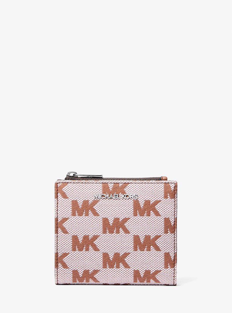 Portefeuille Cooper en jacquard &agrave; logo in LUGGAGE | Michael Kors
