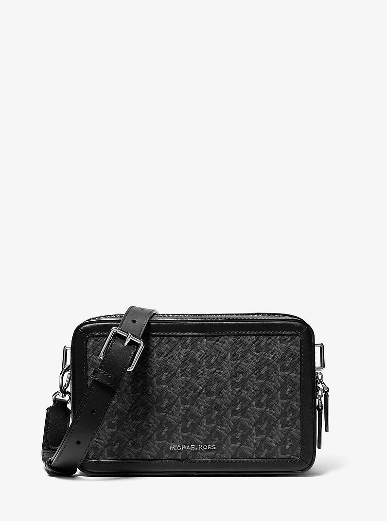 Sac &agrave; bandouli&egrave;re Hudson &agrave; monogramme Empire in NOIR | Michael Kors