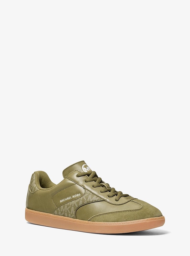 Benny Mixed-Media Sneaker in OREGANO | Michael Kors