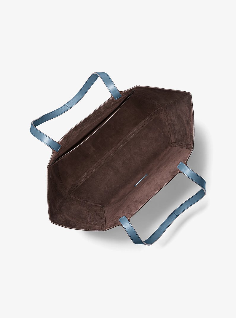 Bolso tote Jordi grande de piel in CHAMBRAY OSCURO | Michael Kors