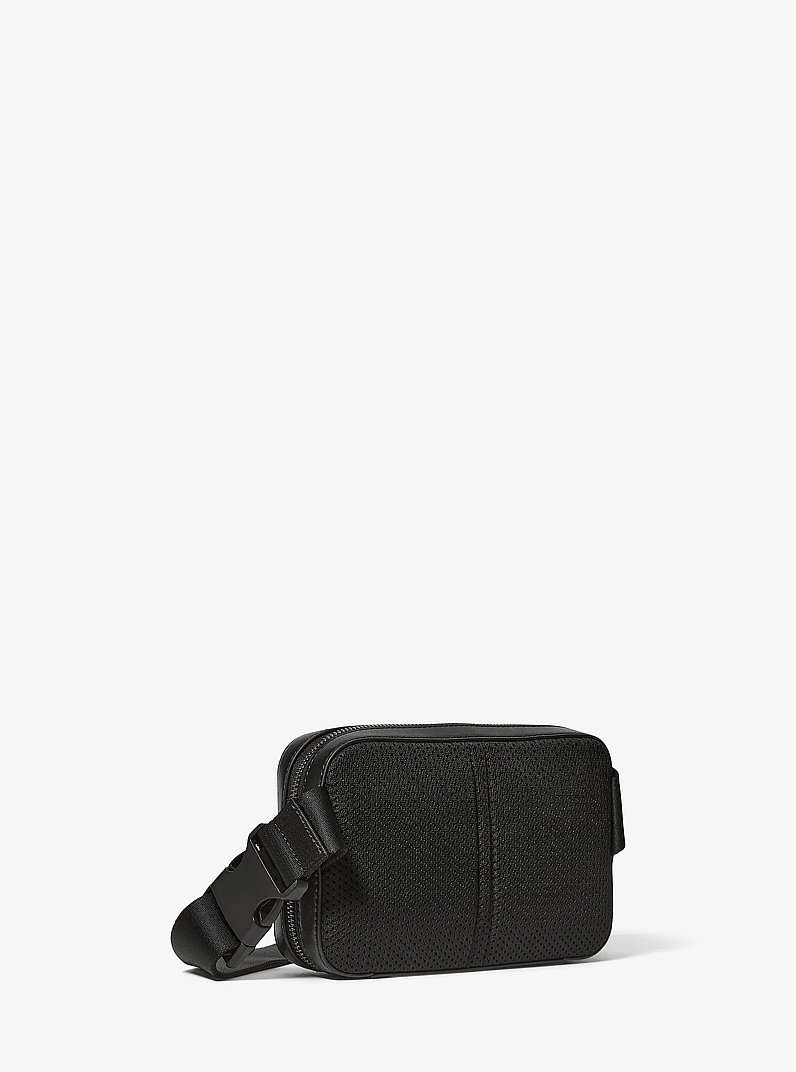 Cooper Signature Logo Belt Bag in BLACK | Michael Kors
