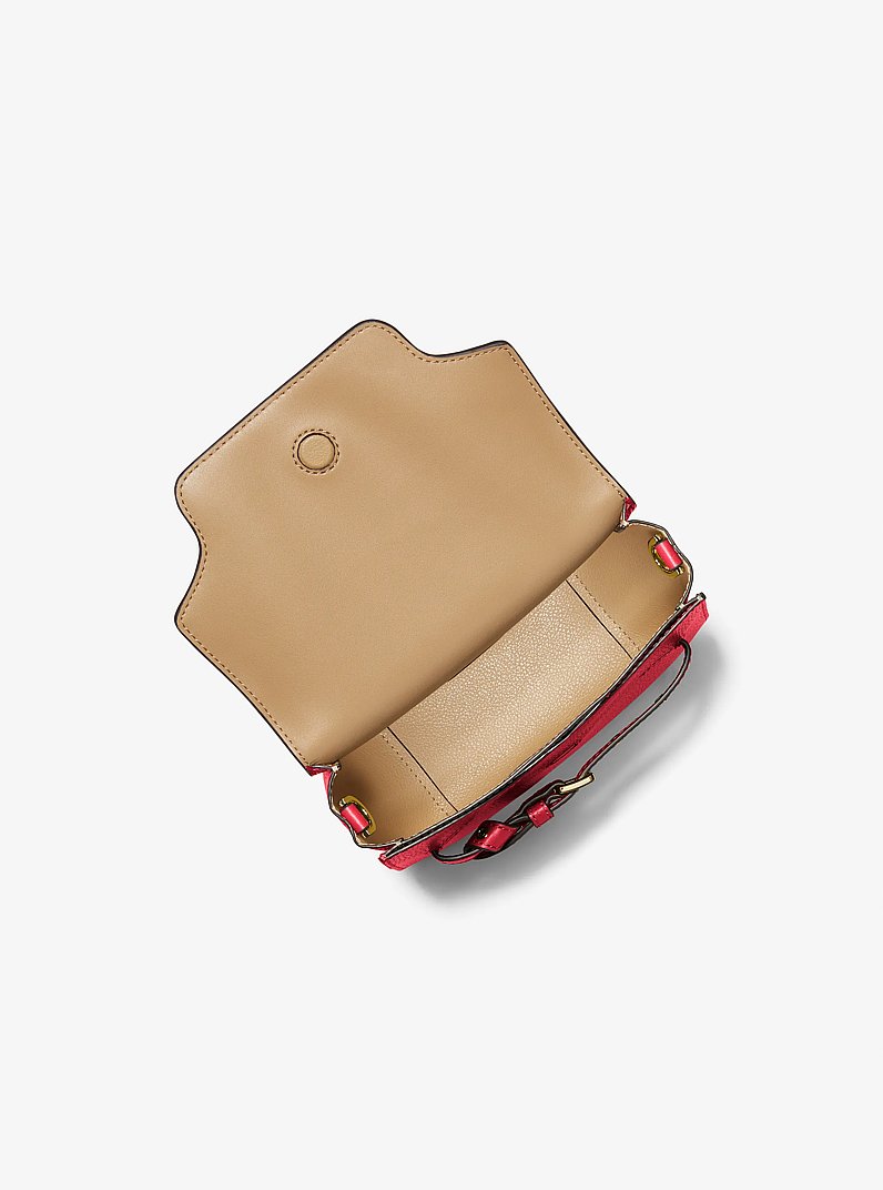 Emilia Small Leather Crossbody Bag in BRIGHT RED | Michael Kors
