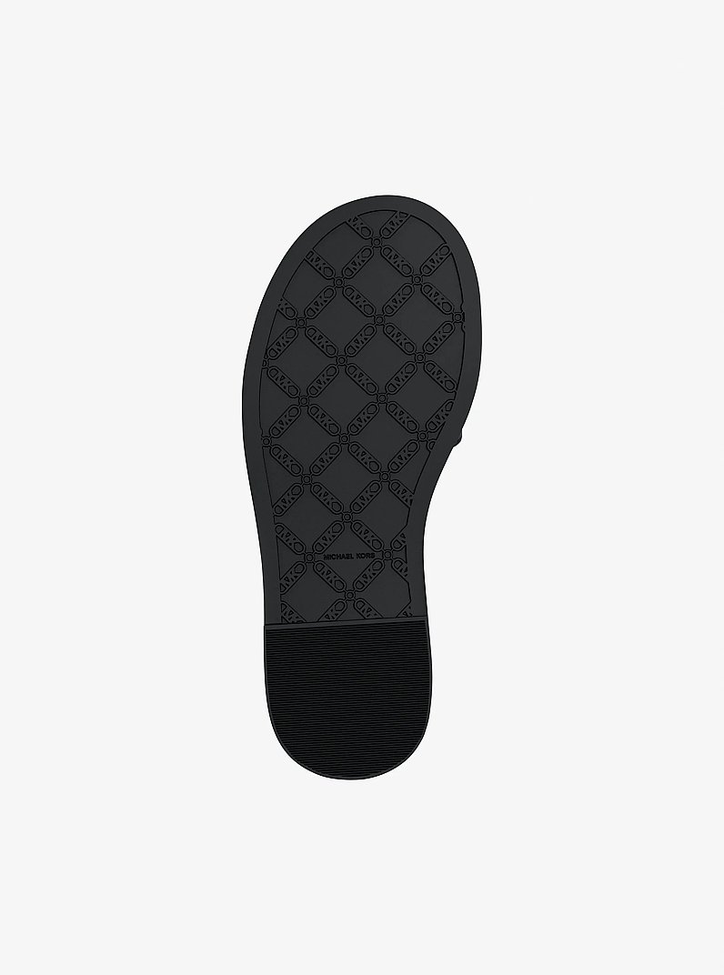 Rosetta Studded Leather Sandal in BLACK | Michael Kors