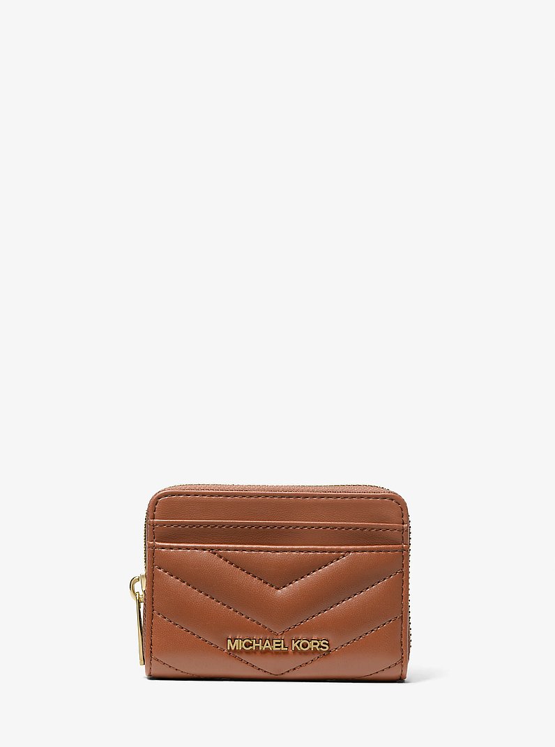 Jet Set Travel Medium Quilted Wallet in LUGGAGE | Michael Kors