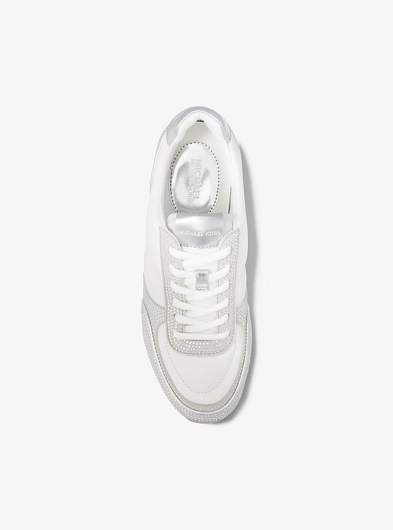 Zapatilla Andi de cuero acolchado con adornos met&aacute;licos in ALUMINIO MULTICOLOR | Michael Kors