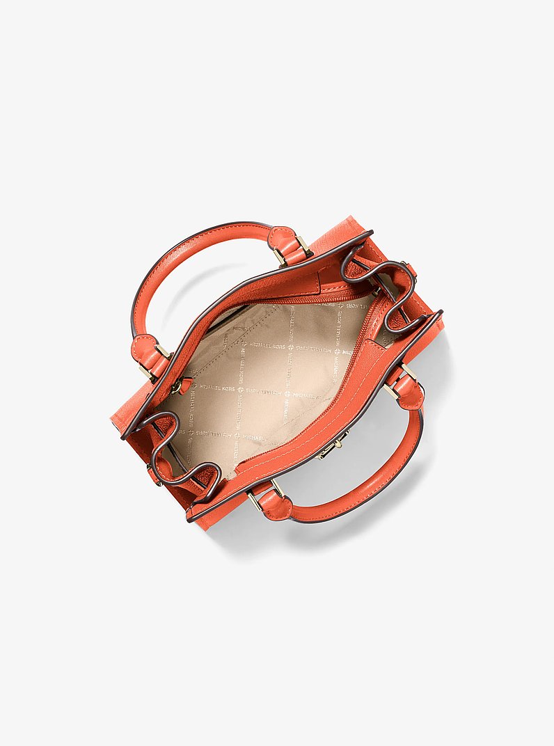 Landon Small Leather Satchel - thumbnail 2