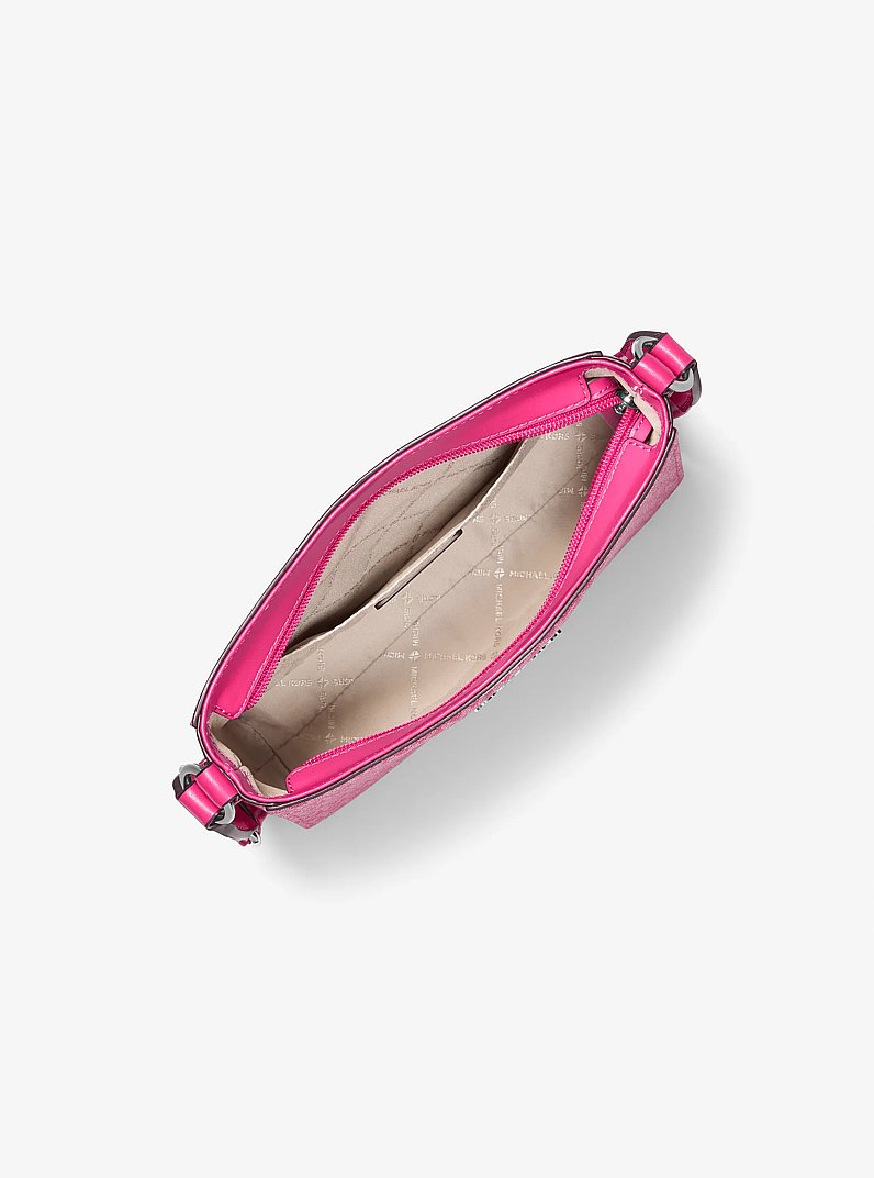 Jet Set Signature Logo Messenger Bag in DRAGONFRUIT | Michael Kors