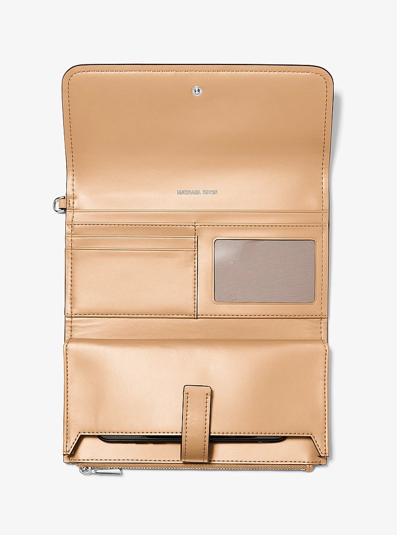 Bolso de pulsera Jet Set convertible mediano con piel granulada in MAN&Iacute; | Michael Kors