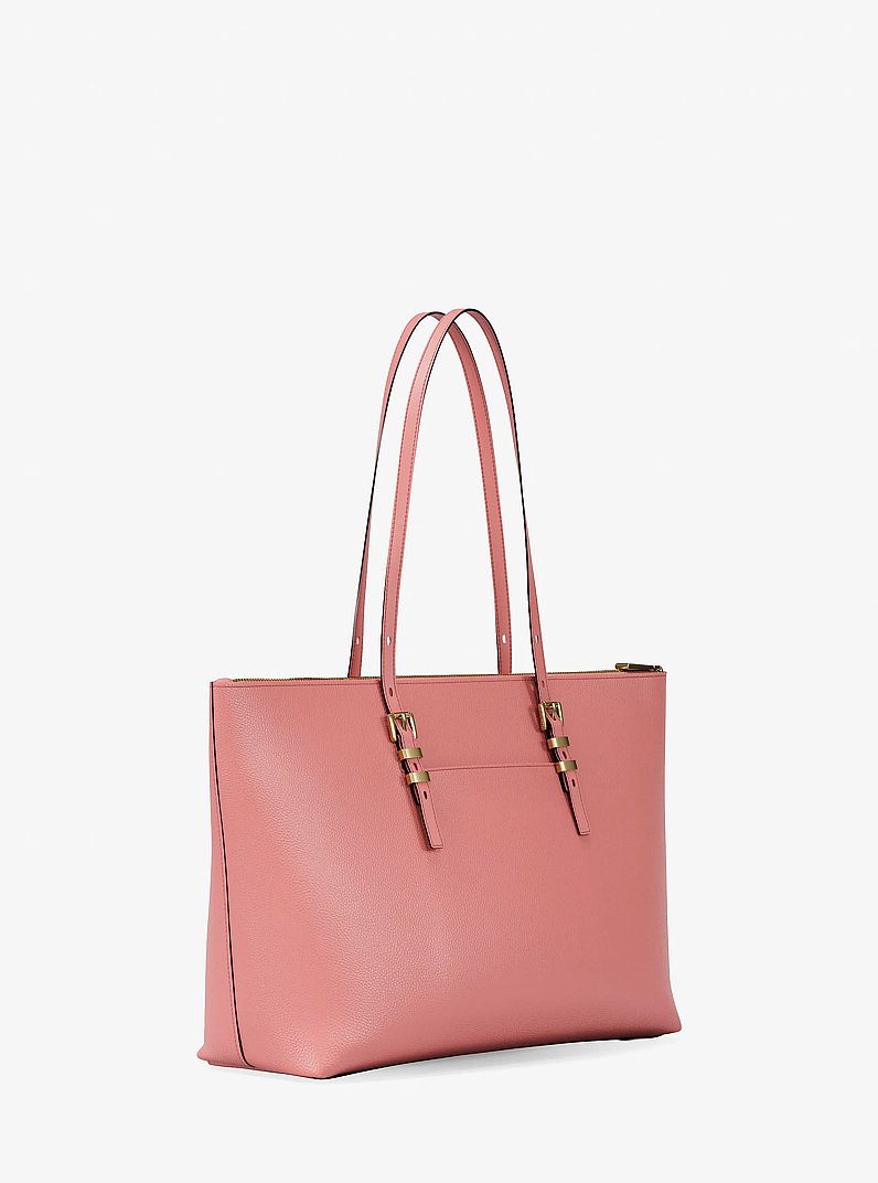 Grand cabas Quinn en cuir grain&eacute; in PRIMROSE | Michael Kors