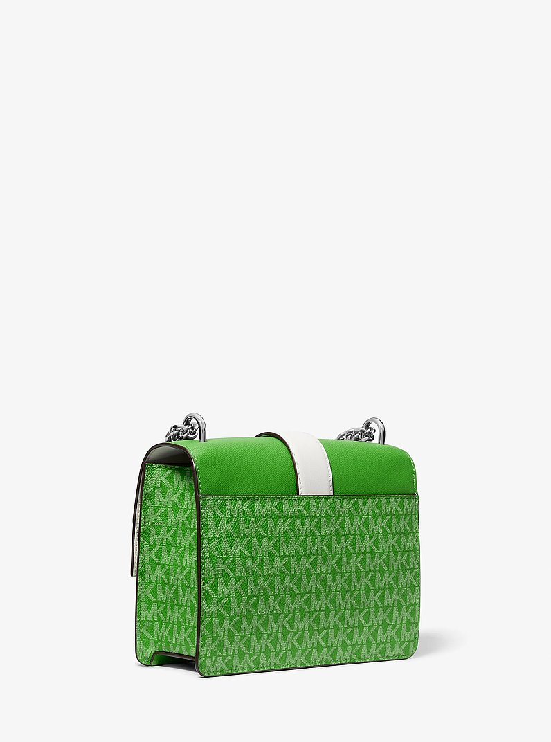 Greenwich Small Color-Block Signature Logo Crossbody Bag in JUNGLE