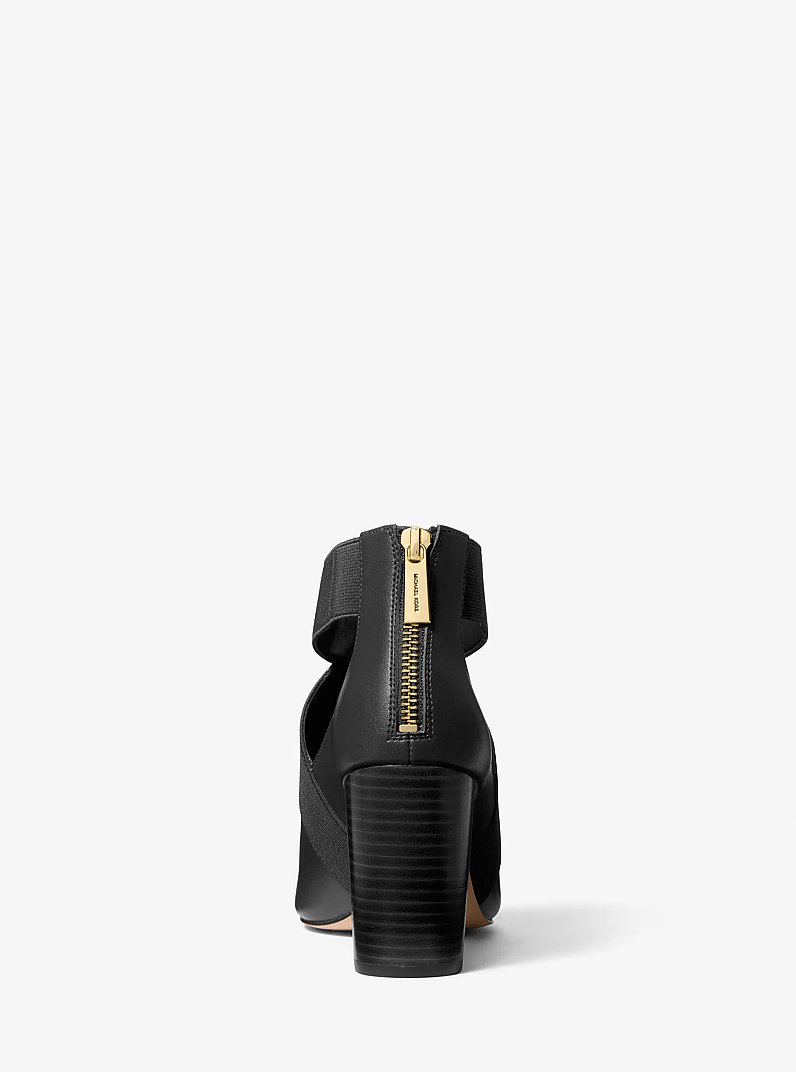 Azra Cutout Open-Toe Boot in BLACK | Michael Kors
