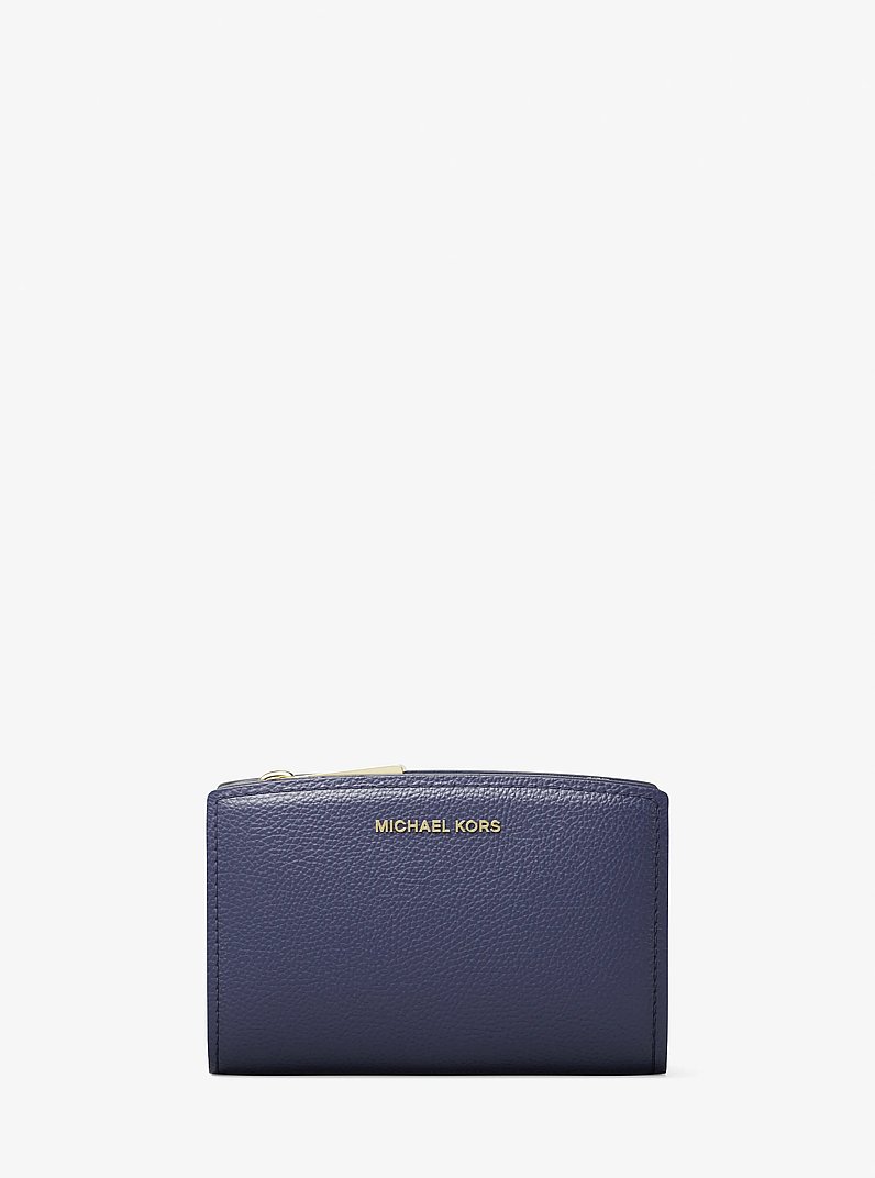 Bryant Medium Pebbled Leather Wallet in DRESS BLUES | Michael Kors