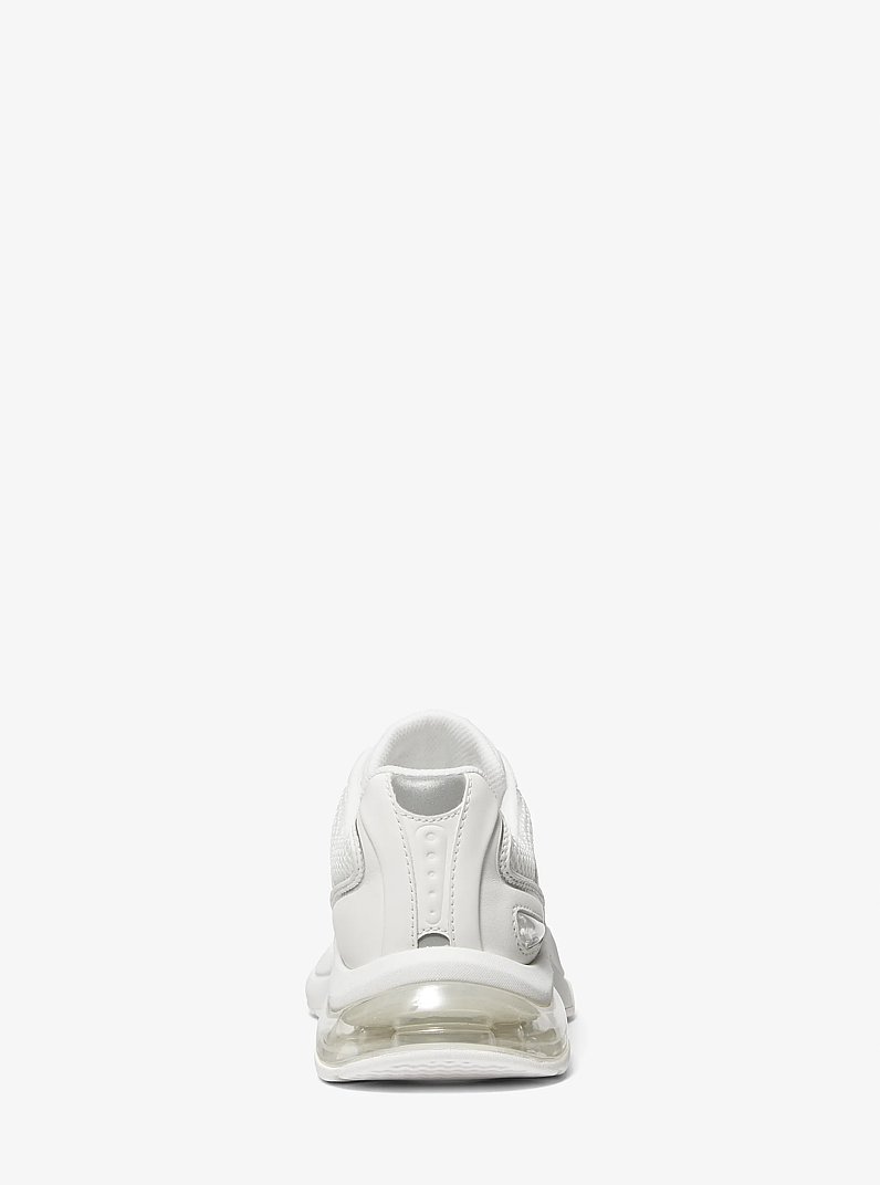 Kit Extreme Mesh and Leather Trainer in OPTIC WHITE | Michael Kors
