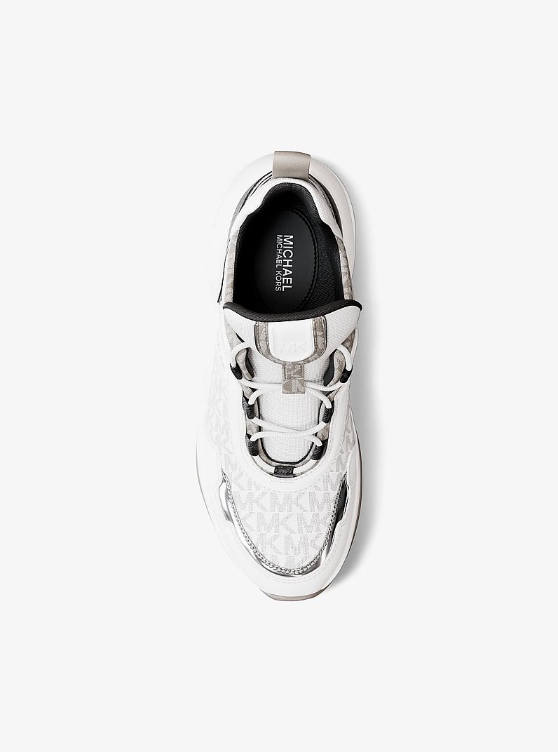 Zapatilla Olympia de materiales mixtos in GRIS PERLA MULTICOLOR | Michael Kors