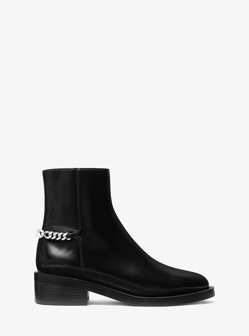 Carlisle Leather Boot in BLACK | Michael Kors