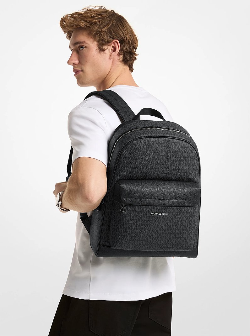 Sac &agrave; dos Pacey de taille moyenne &agrave; logo Signature in NOIR | Michael Kors