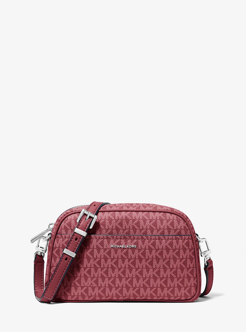 Jet Set Small Signature Logo Camera Crossbody Bag in PEANUT - Sale