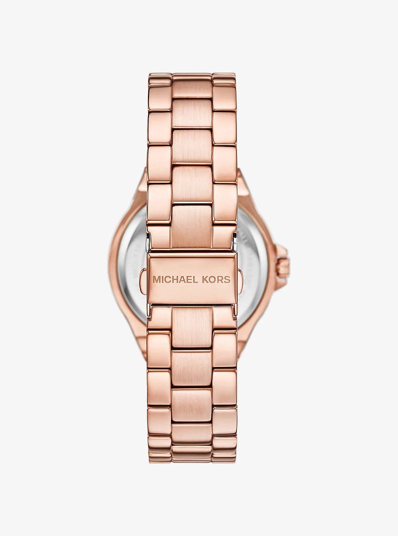 Lennox Pav&eacute; Rose Gold-Tone Watch in ROSE GOLD | Michael Kors
