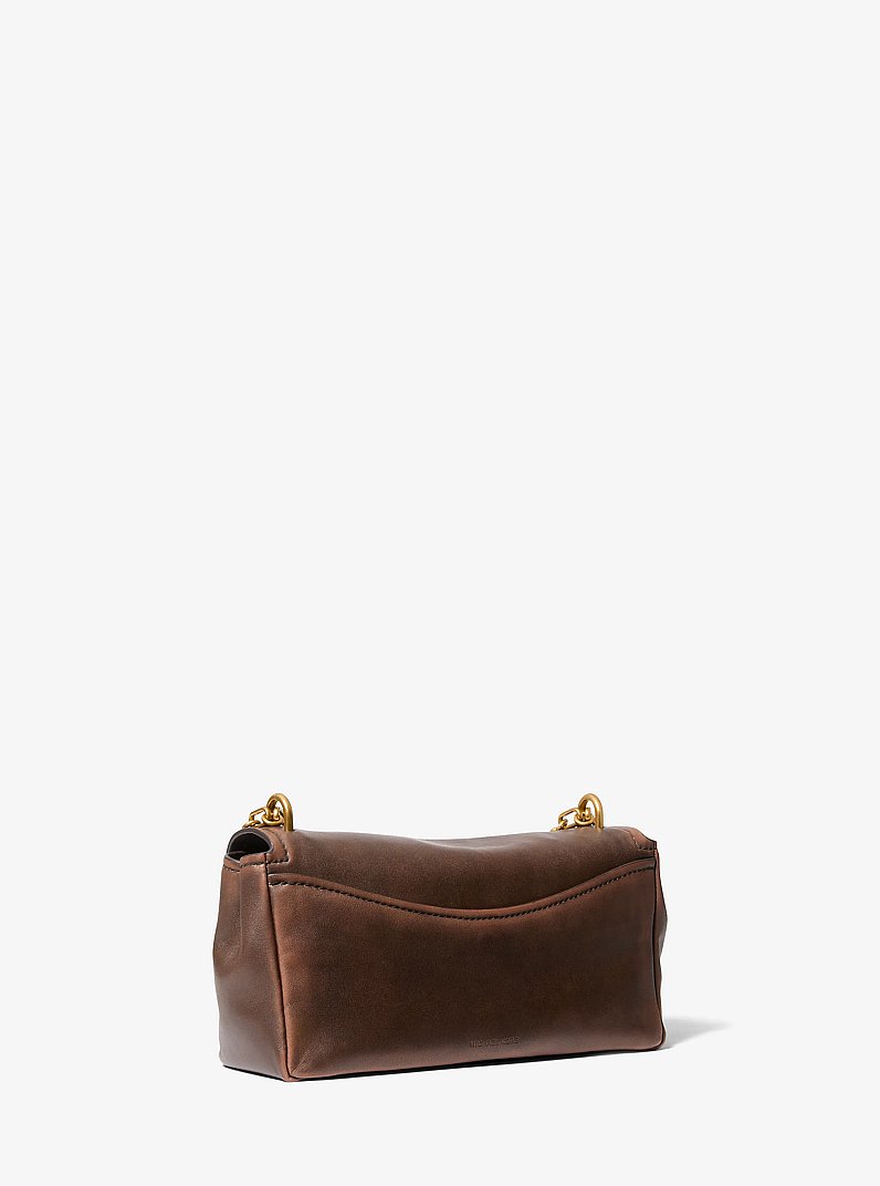 Petit sac &agrave; &eacute;paule convertible Bryant en cuir in CHOCOLAT | Michael Kors