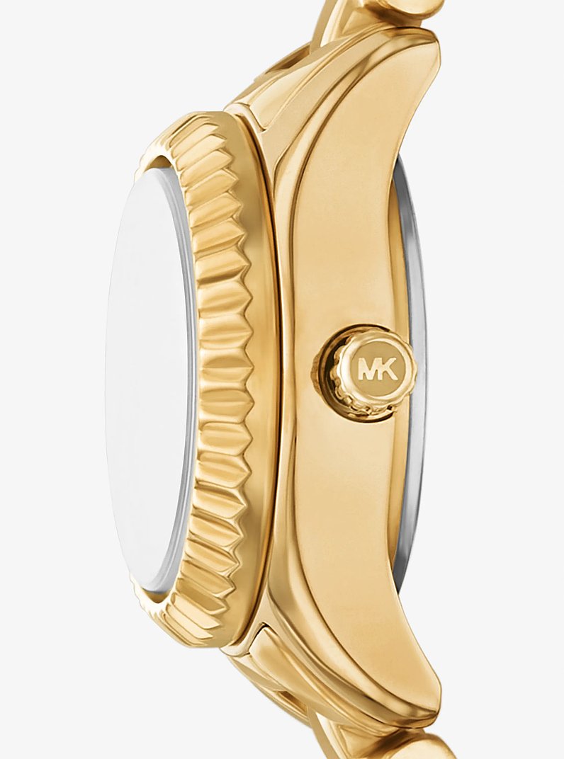 Petite Lexington Pav&eacute; Gold-Tone Watch and Jewelry Gift Set in GOLD | Michael Kors