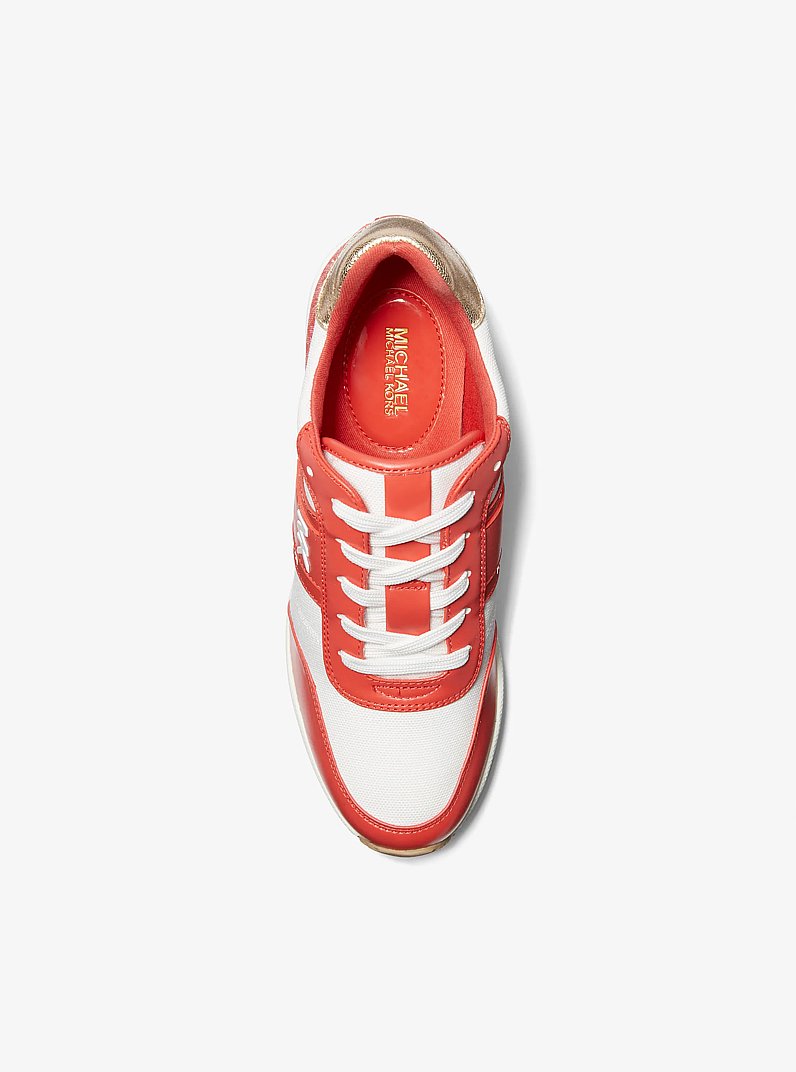 Mabel Canvas Trainer in SPICED CORAL MULTI | Michael Kors