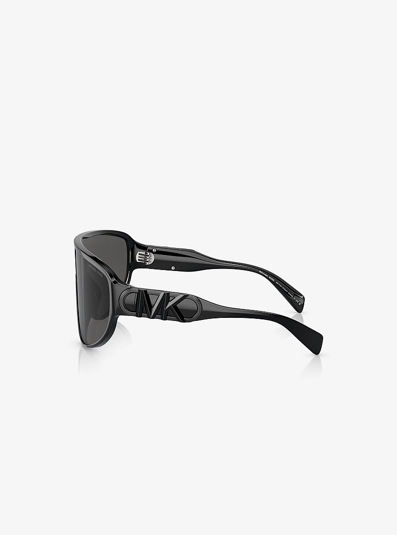 Shield-Sonnenbrille Empire in SCHWARZ | Michael Kors