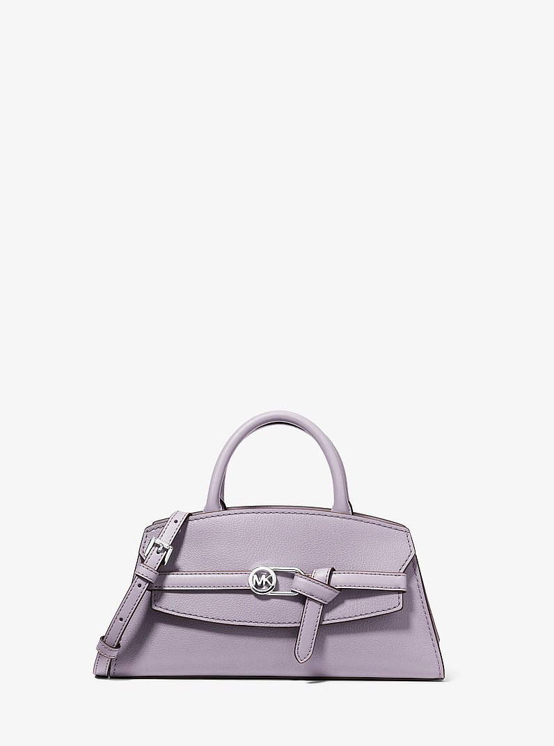 Greta Small Leather Satchel in LILAC | Michael Kors