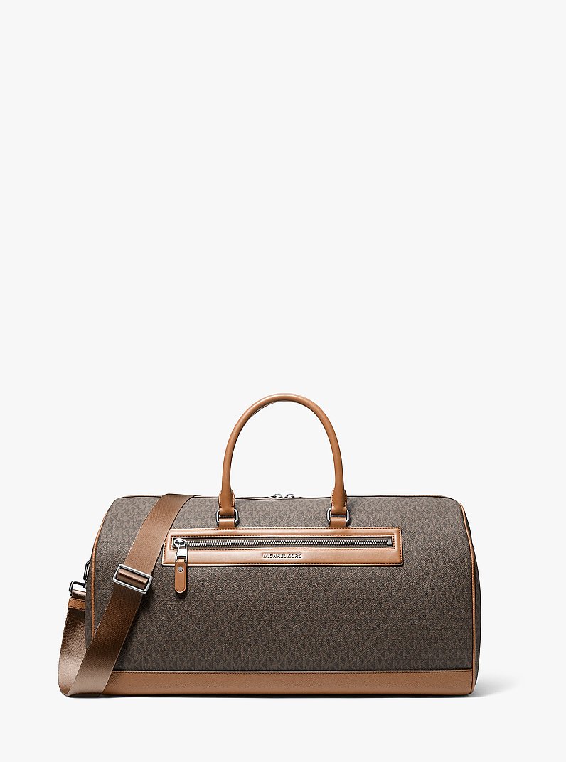Jet Set Signature Logo Weekender Bag in BROWN/LUGGAGE | Michael Kors