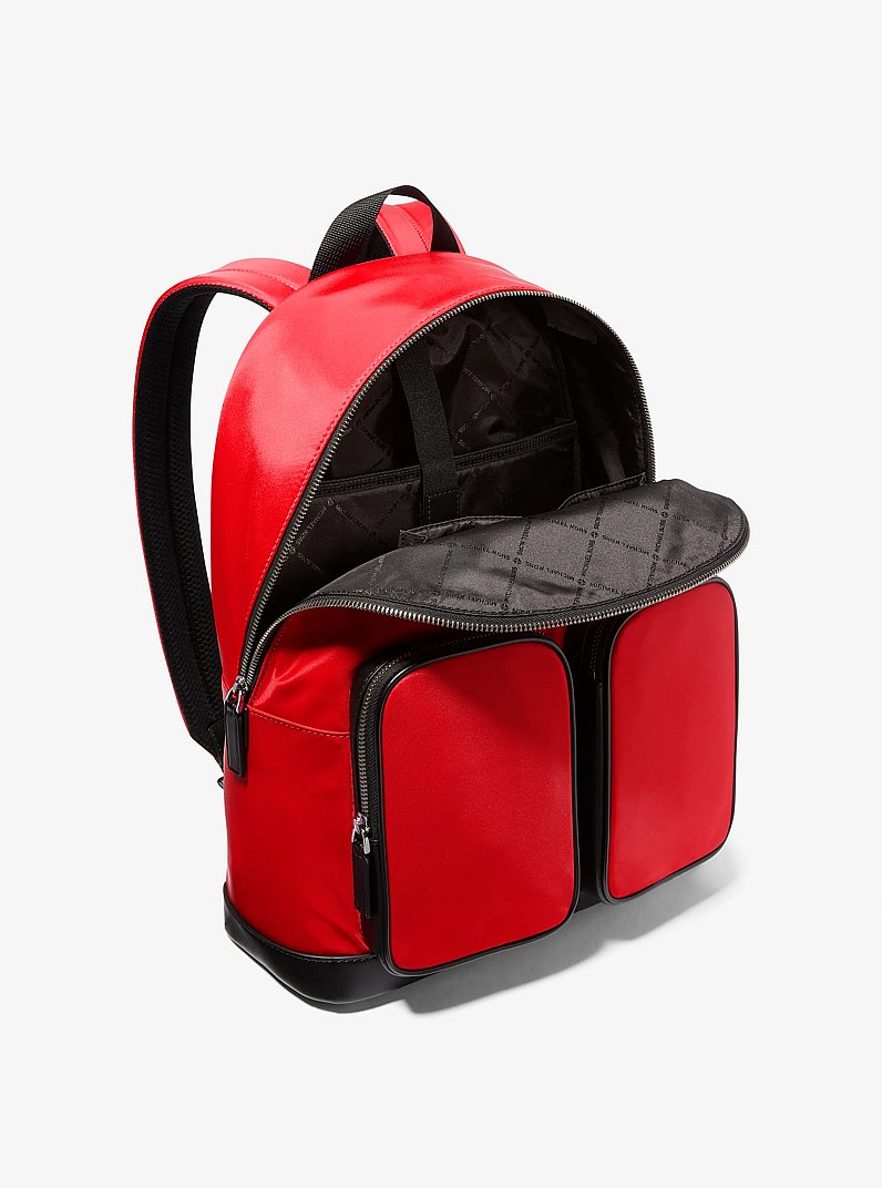 Sac &agrave; dos Lautner en nylon &agrave; poche in ROUGE VIF | Michael Kors
