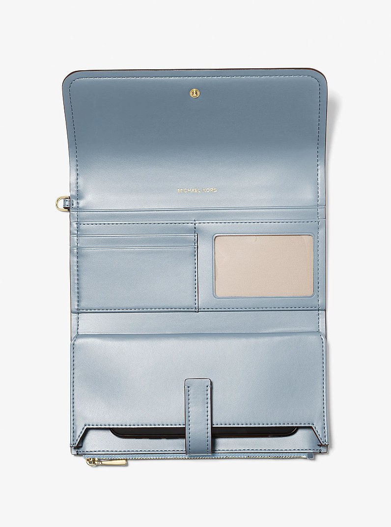 Jet Set Medium Signature Logo Convertible Wristlet in CHAMBRAY | Michael Kors