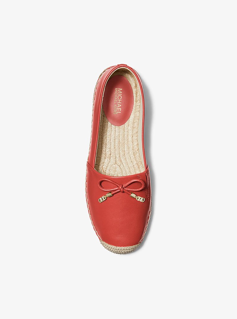 Nori Leather Slip-On Espadrille