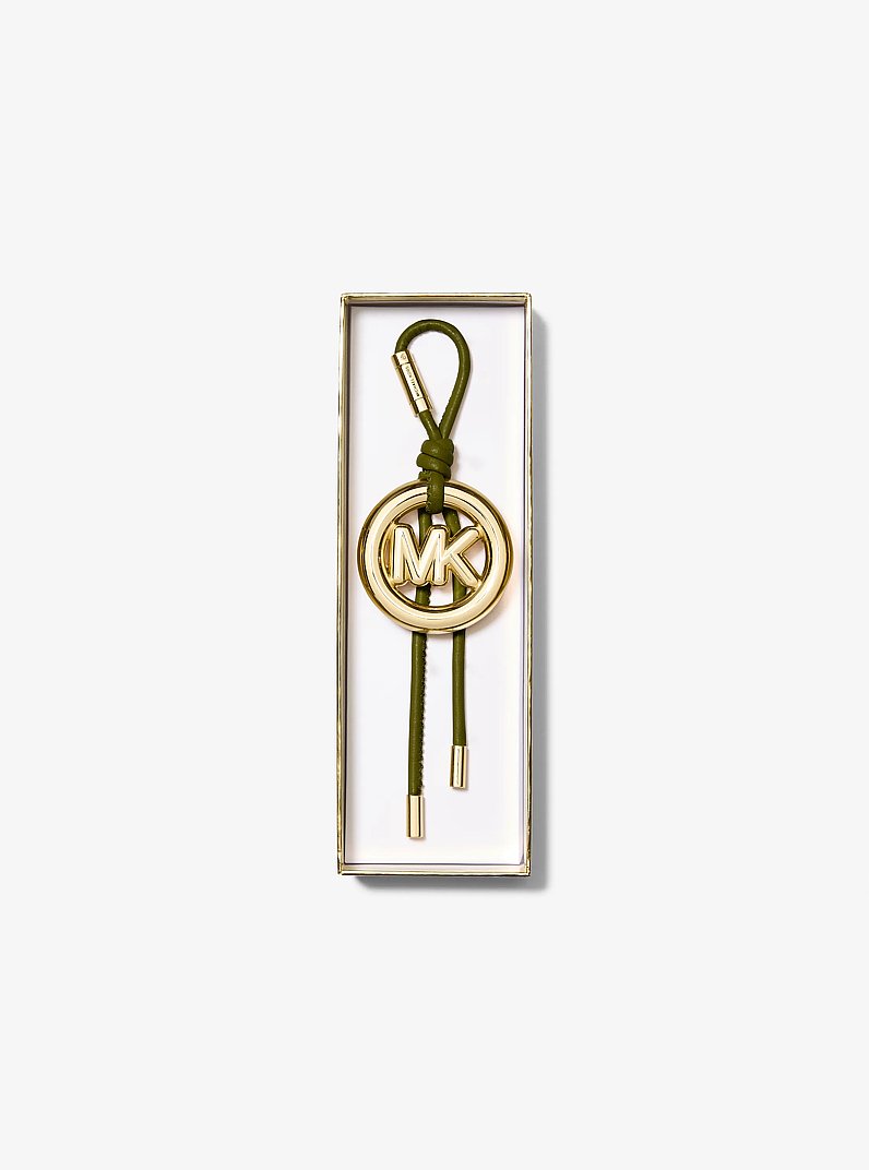 Leather MK Pop Charm in IVY | Michael Kors