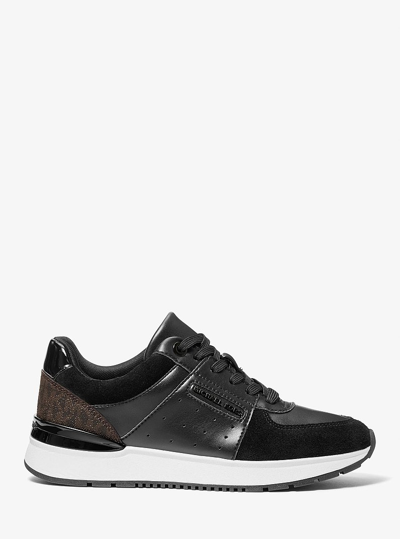 Sneaker Artis aus Materialmix in SWZ/BRAUN | Michael Kors
