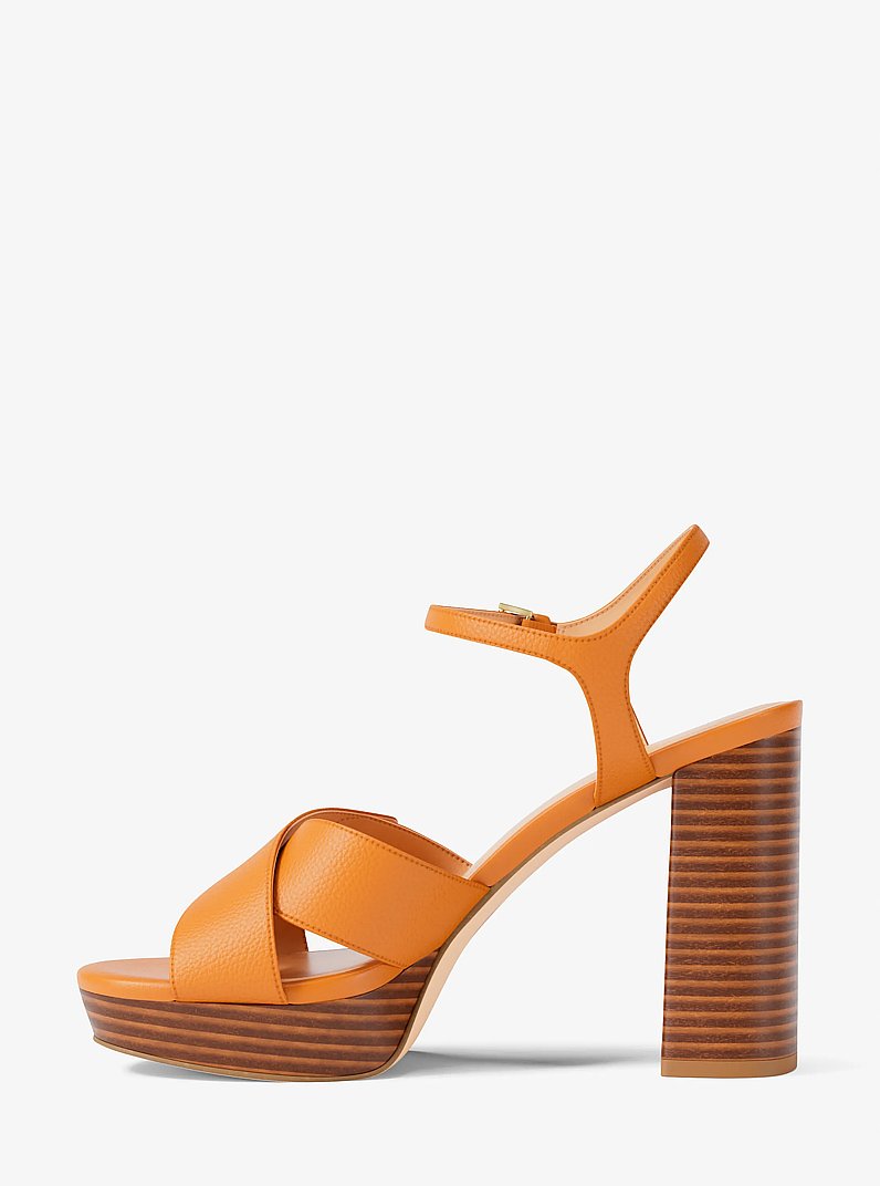 Hannah Platform Sandal in RADIANT ORANGE | Michael Kors
