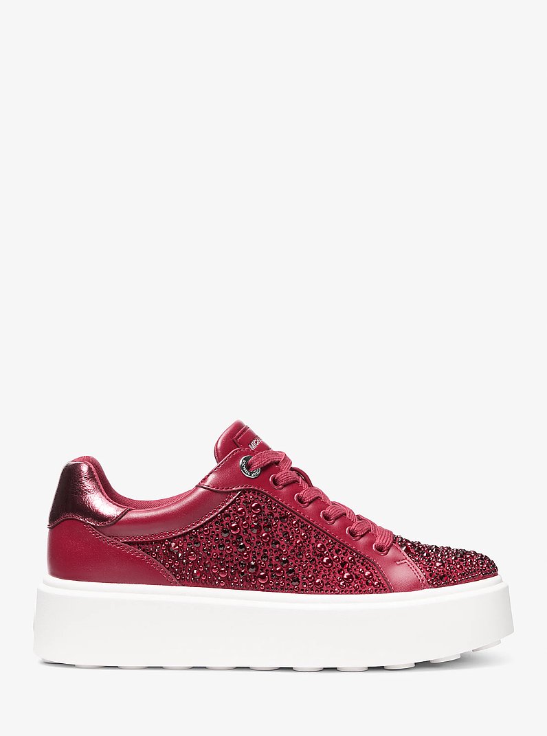 Romey Embellished Platform Sneaker in CHERRY | Michael Kors