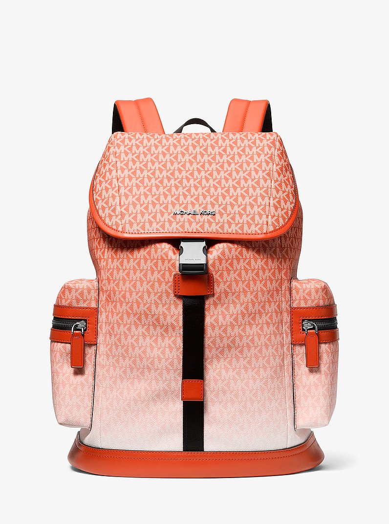Cooper Ombré Logo Utility Backpack in RED CLAY - Sale | Michael Kors ...